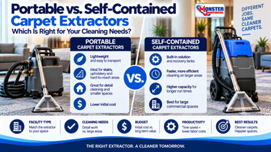 Portable vs. Self-Contained Carpet Extractors