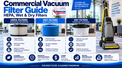 Commercial Vacuum Filter Guide | HEPA, Wet & Dry Filters