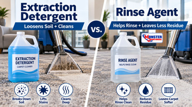 Extraction Detergent vs. Rinse Agent: What Is the Difference?
