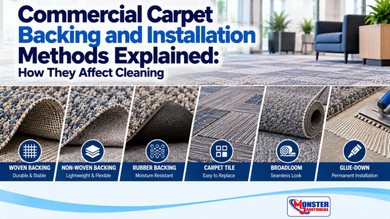 Commercial Carpet Backing and Installation Methods Explained: How They Affect Cleaning