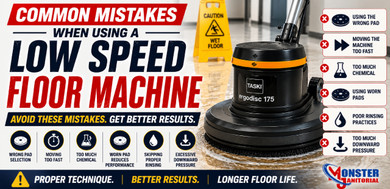 Common Mistakes When Using a Low Speed Floor Machine