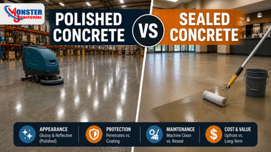 Polished Concrete vs Sealed Concrete