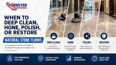 When to Deep Clean, Hone, Polish, or Restore Natural Stone Floors