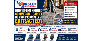 How Often Should Commercial Carpet Be Professionally Extracted?