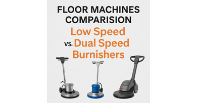 Floor Machines Explained: Low Speed vs. Dual Speed vs. Burnishers
