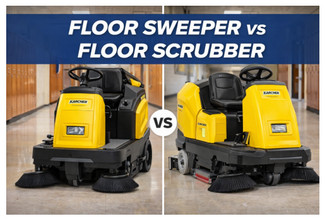 Floor Sweeper vs Floor Scrubber – Which Machine Does Your Facility Need?
