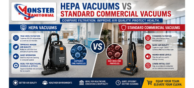 HEPA Vacuums vs Standard Commercial Vacuums