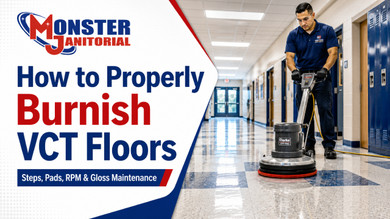 How to Burnish VCT Floors Properly: Steps, Pads, RPM Selection & Gloss Maintenance