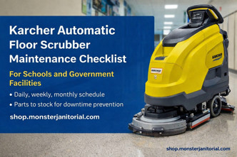 Karcher Automatic Floor Scrubber Maintenance Checklist for Schools and Government Facilities