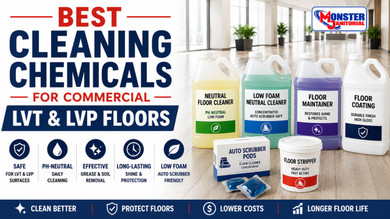 Best Cleaning Chemicals for Commercial LVT & LVP Floors