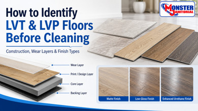 How to Identify LVT & LVP Floors Before Cleaning: Construction, Wear Layers & Finish Types