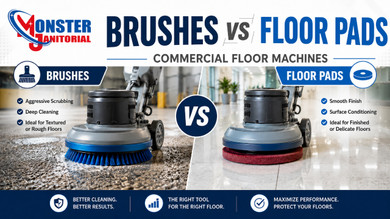 Brushes vs Floor Pads: How to Choose the Right Setup for Commercial Floor Machines and Auto Scrubbers
