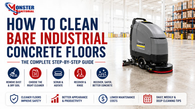 How to Clean Bare Industrial Concrete Floors
