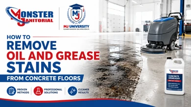 How to Remove Oil and Grease Stains from Concrete Floors