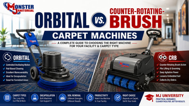 Orbital vs. Counter-Rotating-Brush Carpet Machines