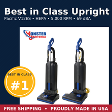 Best Vacuum in Its Class: Pacific V12ES Upright Vacuum