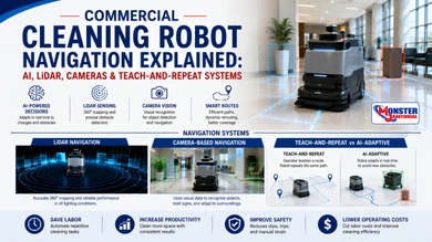 Commercial Cleaning Robot Navigation Explained: AI, LiDAR, Cameras & Teach-and-Repeat Systems