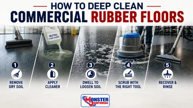 How to Deep Clean Commercial Rubber Floors