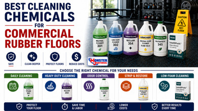 Best Cleaning Chemicals for Commercial Rubber Floors