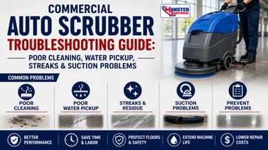 Commercial Auto Scrubber Troubleshooting Guide: Poor Cleaning, Water Pickup, Streaks & Suction Problems