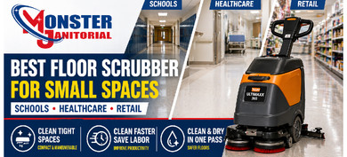 Best Floor Scrubber for Small Spaces (Schools, Healthcare, Retail)
