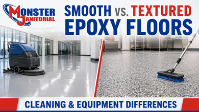 Smooth vs. Textured Epoxy Floors: Cleaning and Equipment Differences