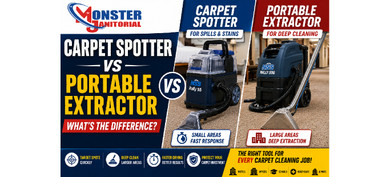 Carpet Spotter vs Portable Extractor – What’s the Difference?