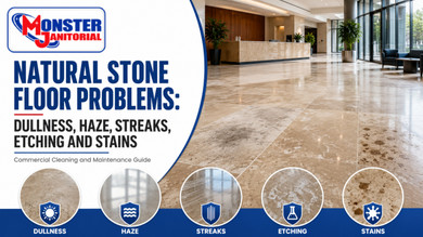 Natural Stone Floor Problems: Dullness, Haze, Streaks, Etching and Stains