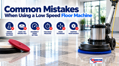 Common Mistakes When Using a Low Speed Floor Machine
