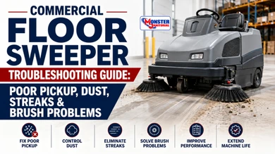Commercial Floor Sweeper Troubleshooting Guide: Poor Pickup, Dust, Streaks & Brush Problems
