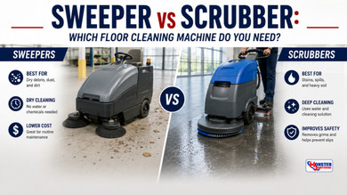 Sweeper vs Scrubber: Which Floor Cleaning Machine Do You Need?
