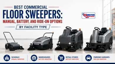 Best Commercial Floor Sweepers: Manual, Battery & Ride-On Options by Facility Type