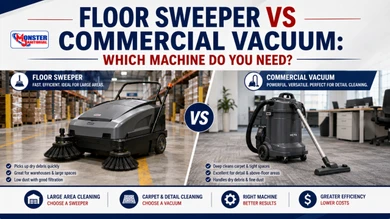 Floor Sweeper vs Commercial Vacuum: Which Machine Do You Need?