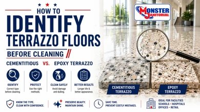 How to Identify Terrazzo Floors Before Cleaning: Cementitious vs. Epoxy Terrazzo