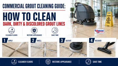 How to Deep Clean Commercial Tile & Grout Floors: Removing Dark, Dirty & Discolored Grout