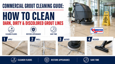 How to Deep Clean Commercial Tile & Grout Floors: Removing Dark, Dirty & Discolored Grout