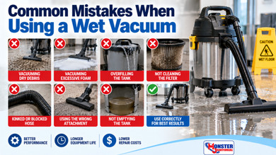 Common Mistakes When Using a Wet Vacuum