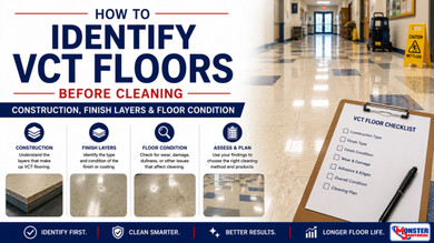 How to Identify VCT Floors Before Cleaning: Construction, Finish Layers & Floor Condition