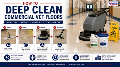How to Deep Clean Commercial VCT Floors