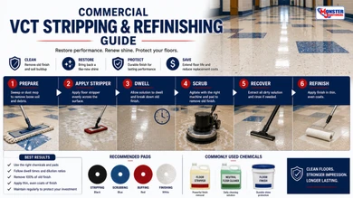 Commercial VCT Stripping & Refinishing Guide