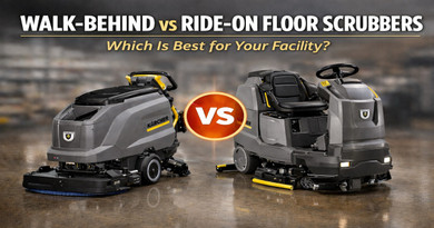 Walk-Behind vs Ride-On Floor Scrubbers – Which Is Best for Your Facility?