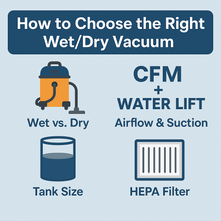 How to Choose the Right Commercial Wet/Dry Vacuum Cleaner