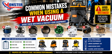 Common Mistakes When Using a Wet Vacuum