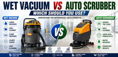Wet Vacuum vs Auto Scrubber – Which Should You Use?