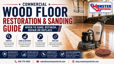Commercial Wood Floor Restoration & Sanding Guide: When to Sand, Refinish, Repair or Replace