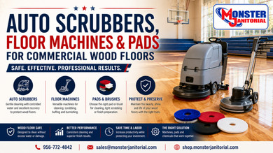 Auto Scrubbers, Floor Machines & Pads for Commercial Wood Floors