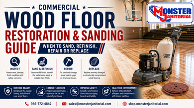 Commercial Wood Floor Restoration & Sanding Guide: When to Sand, Refinish, Repair or Replace