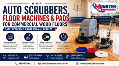 Auto Scrubbers, Floor Machines & Pads for Commercial Wood Floors