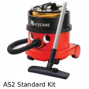 NaceCare AS2 standard vacuum kit with combination carpet and hard floor tool