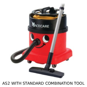 NaceCare PSP 380 ProSave commercial canister vacuum with 4 gallon capacity and quiet operation